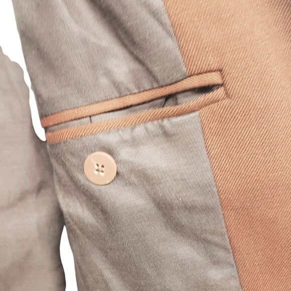 NEW MM Lafleur Gaia Sharkskin Blazer in Rust 14 - Picture 13 of 13